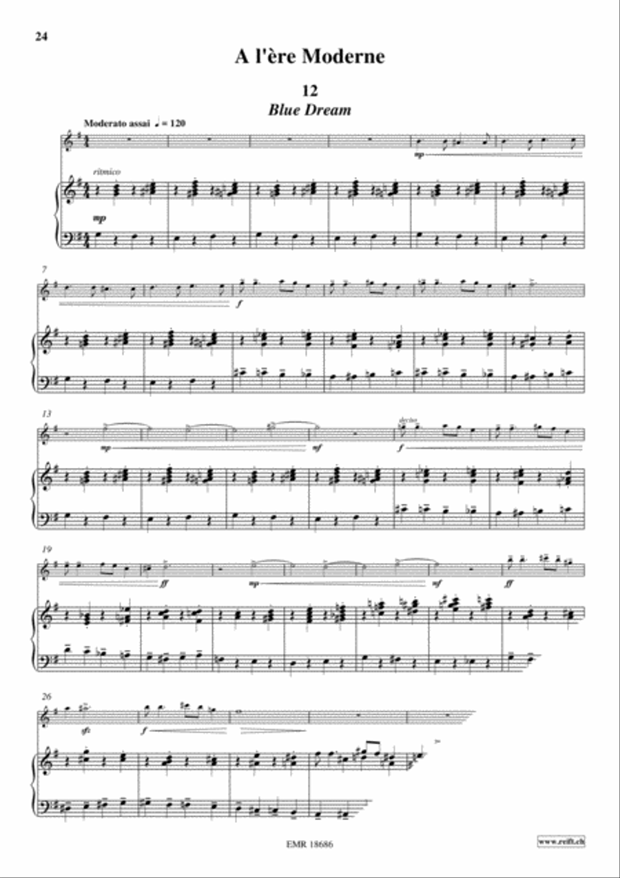 Au Fil Du Temps Violin scores gallery preview page 15
