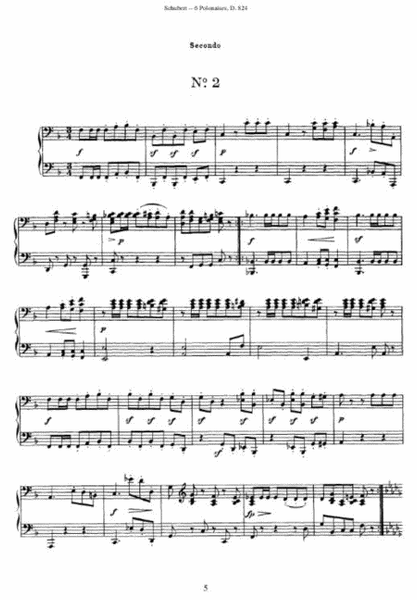 Schubert - Six Polonaises D. 824, Op. 61