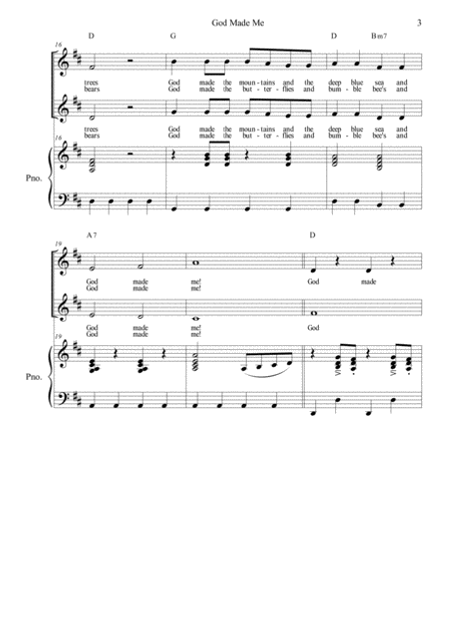 God Made Me God Made Me SA scores gallery preview page 3