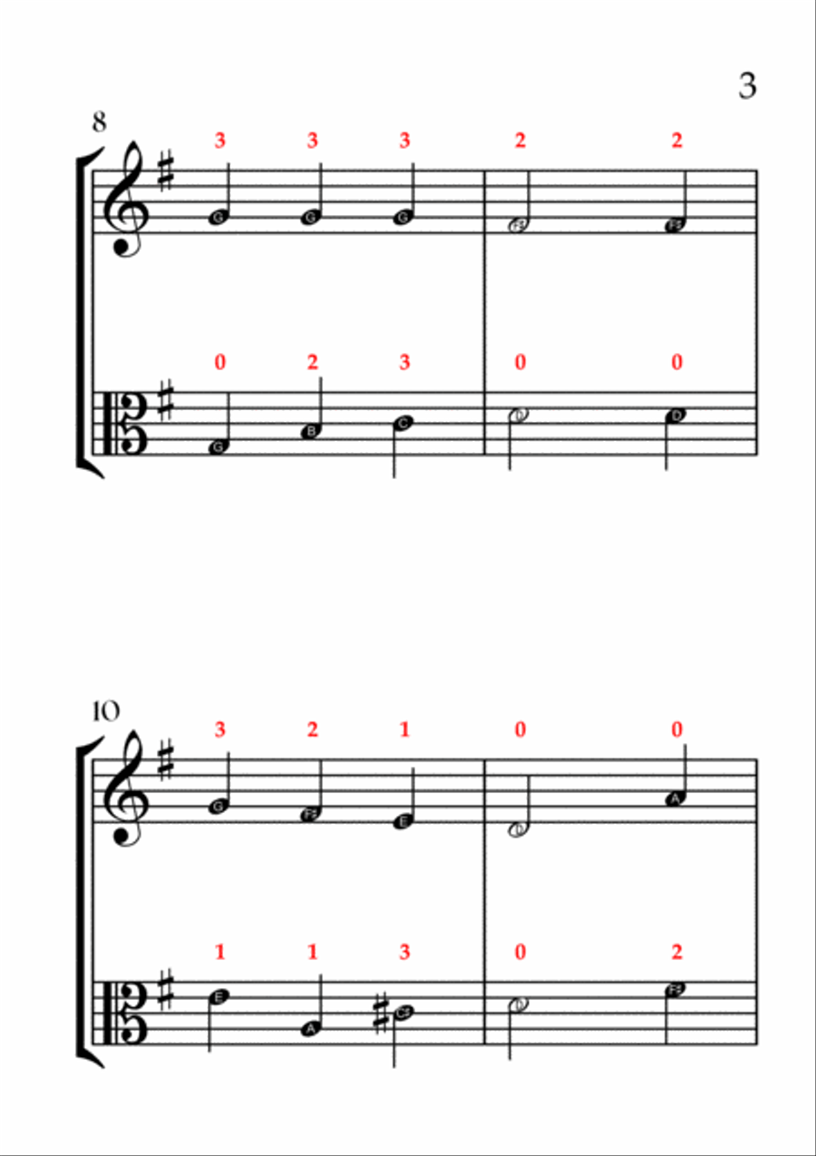 We Wish You a Merry Christmas (VIOLIN AND VIOLA - EASY LEVEL) String Duet scores gallery preview page 4