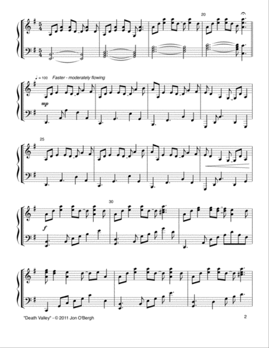 Death Valley Piano Solo scores gallery preview page 3
