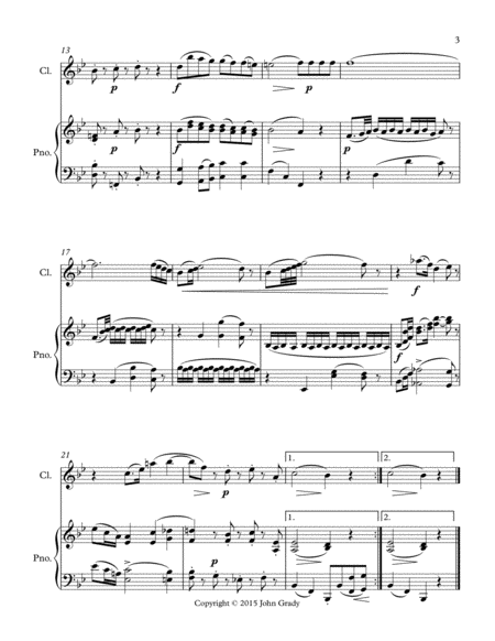DIVERTIMENTO Nbr. 5 for Clarinet and Piano, K. 439 image number null