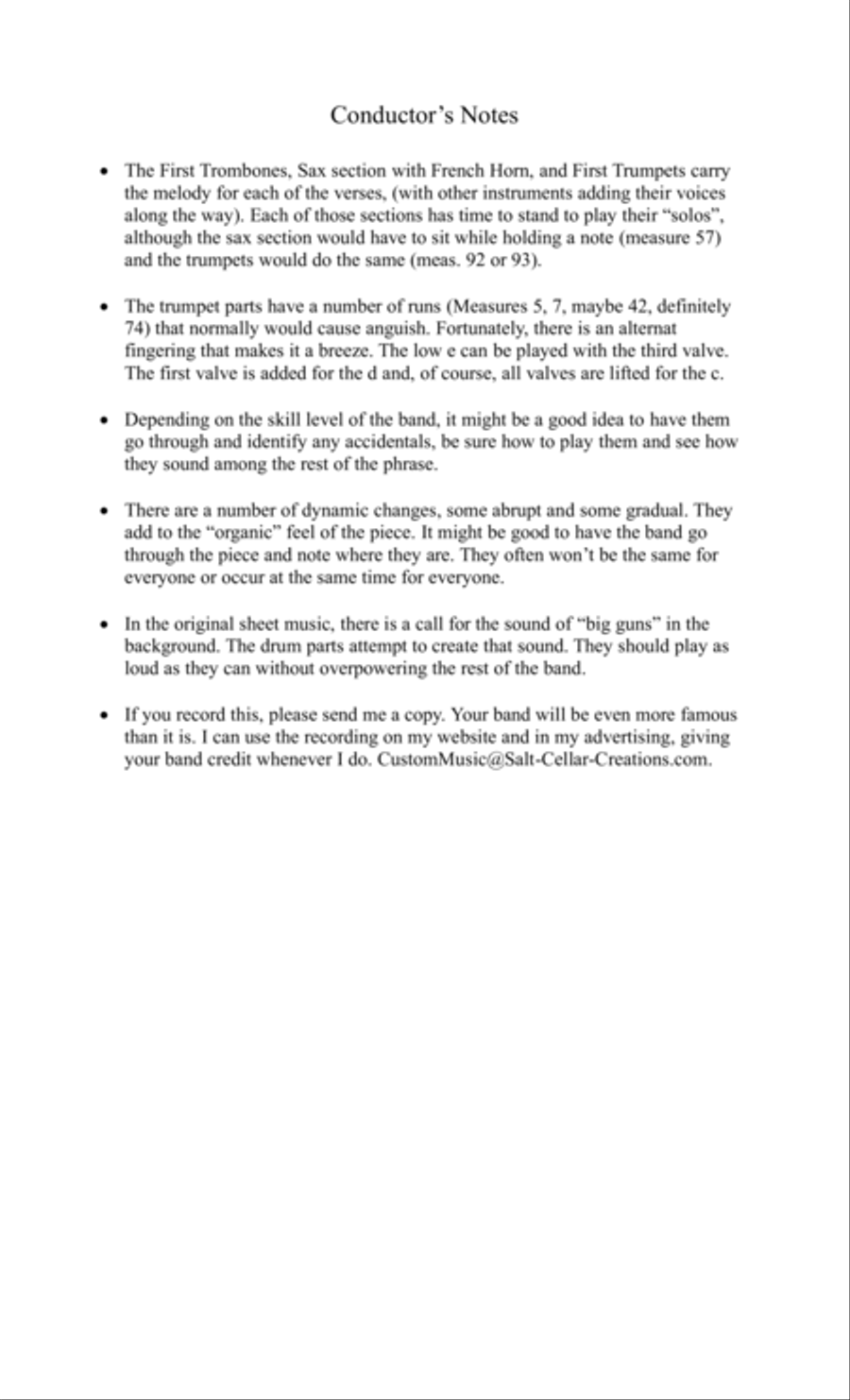 Bridge Over Troubled Water Concert Band scores gallery preview page 4