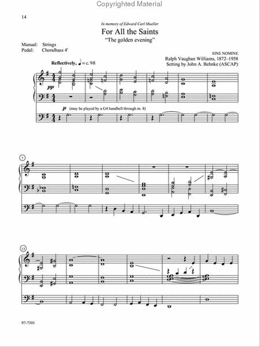 Five Preludes of Praise, Set 6 Organ scores gallery preview page 5