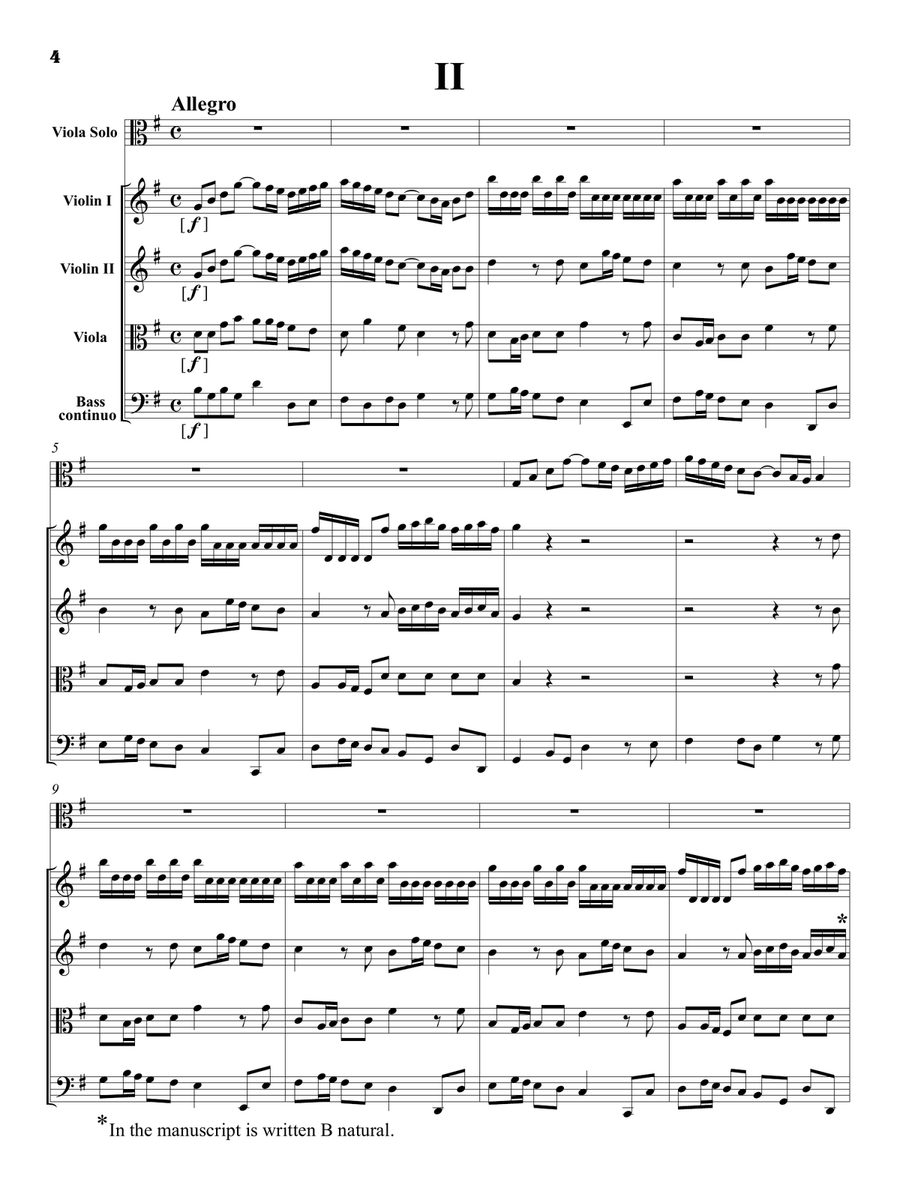 Georg Philipp Telemann: Viola Concerto in G Major - Urtext Score String Orchestra scores gallery preview page 5