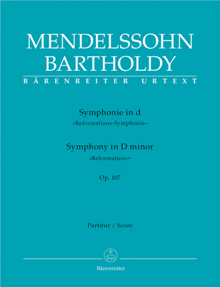 Book cover for Symphony d minor op. 107 'Reformation Symphony'