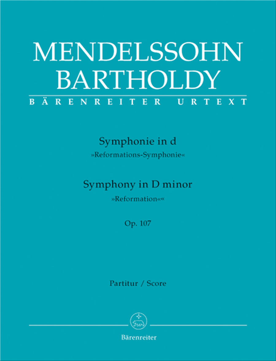 Book cover for Symphony d minor op. 107 'Reformation Symphony'