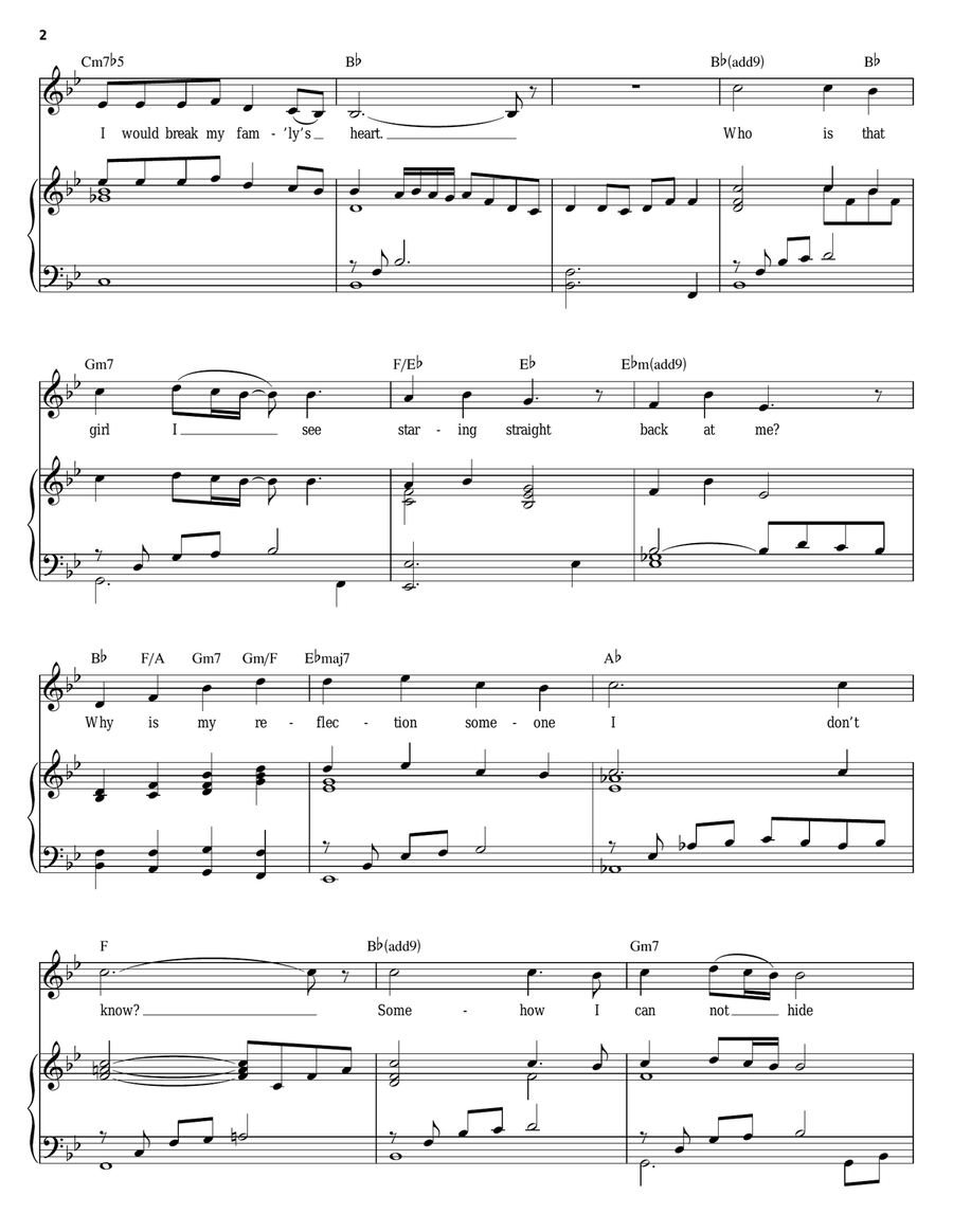 Reflection (from Mulan) Piano, Vocal scores gallery preview page 2