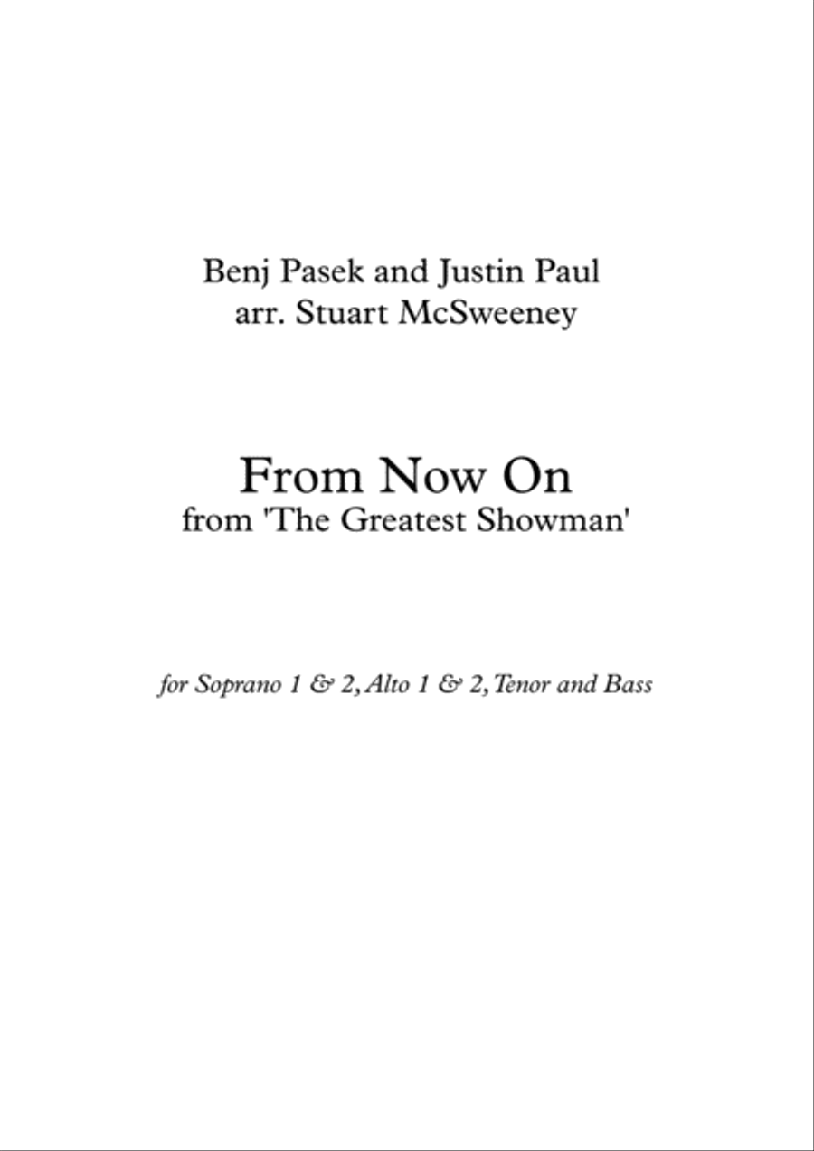 From Now On 4-Part scores gallery preview page 1