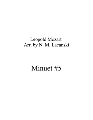 Book cover for Minuet #5