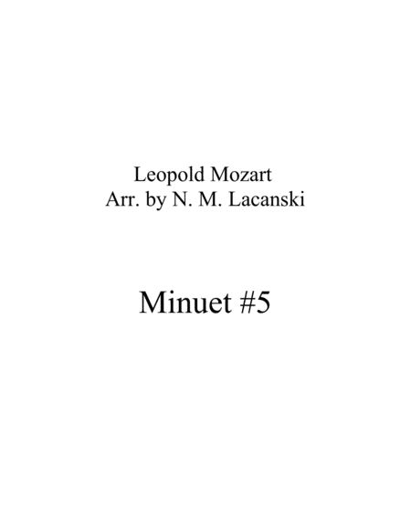 Minuet #5 image number null
