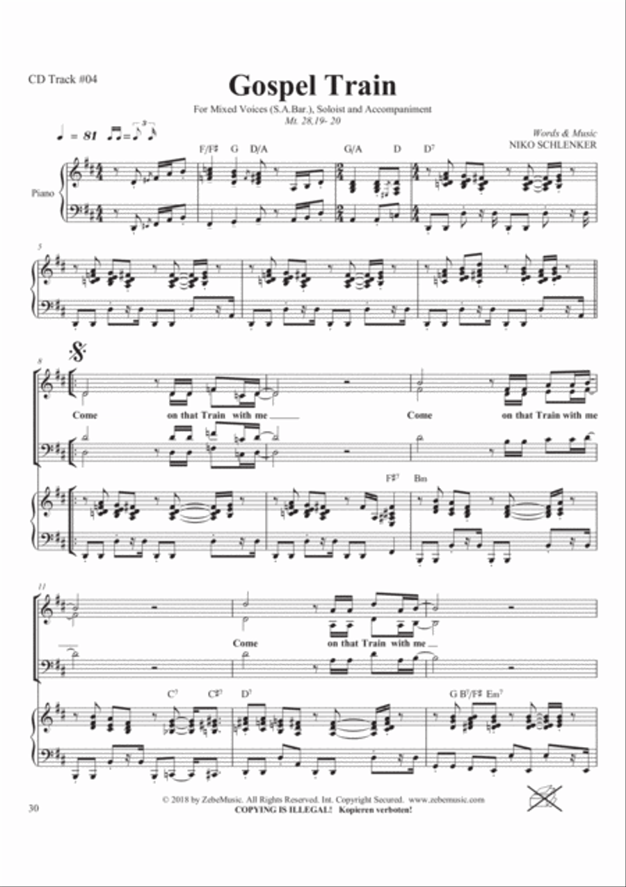 Be Encouraged 4-Part scores gallery preview page 5