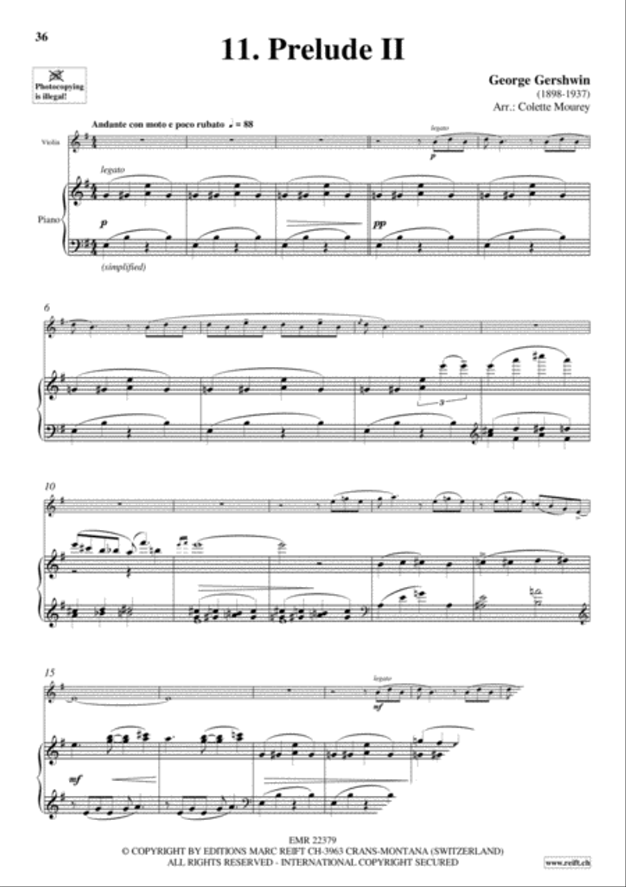 Gershwin 20 Greatest Hits Violin Solo scores gallery preview page 13