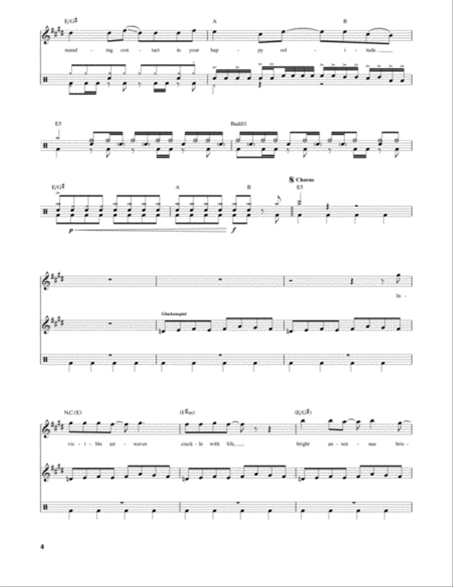 Spirit Of Radio Drum Set scores gallery preview page 4