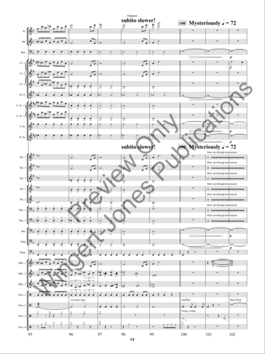 Outpost Concert Band scores gallery preview page 17