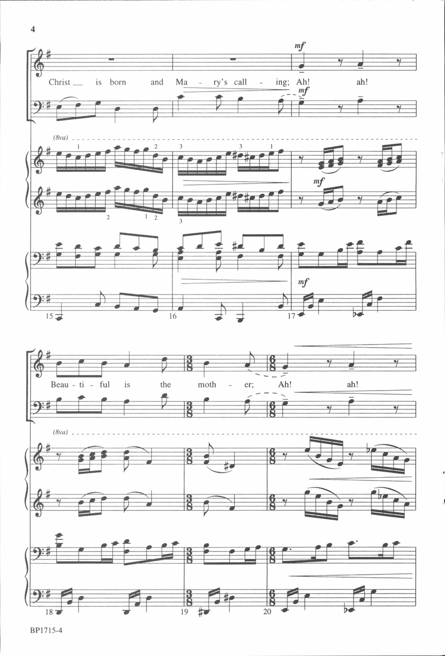 Bring a Torch, Jeanette, Isabella - SATB 4-Part scores gallery preview page 4