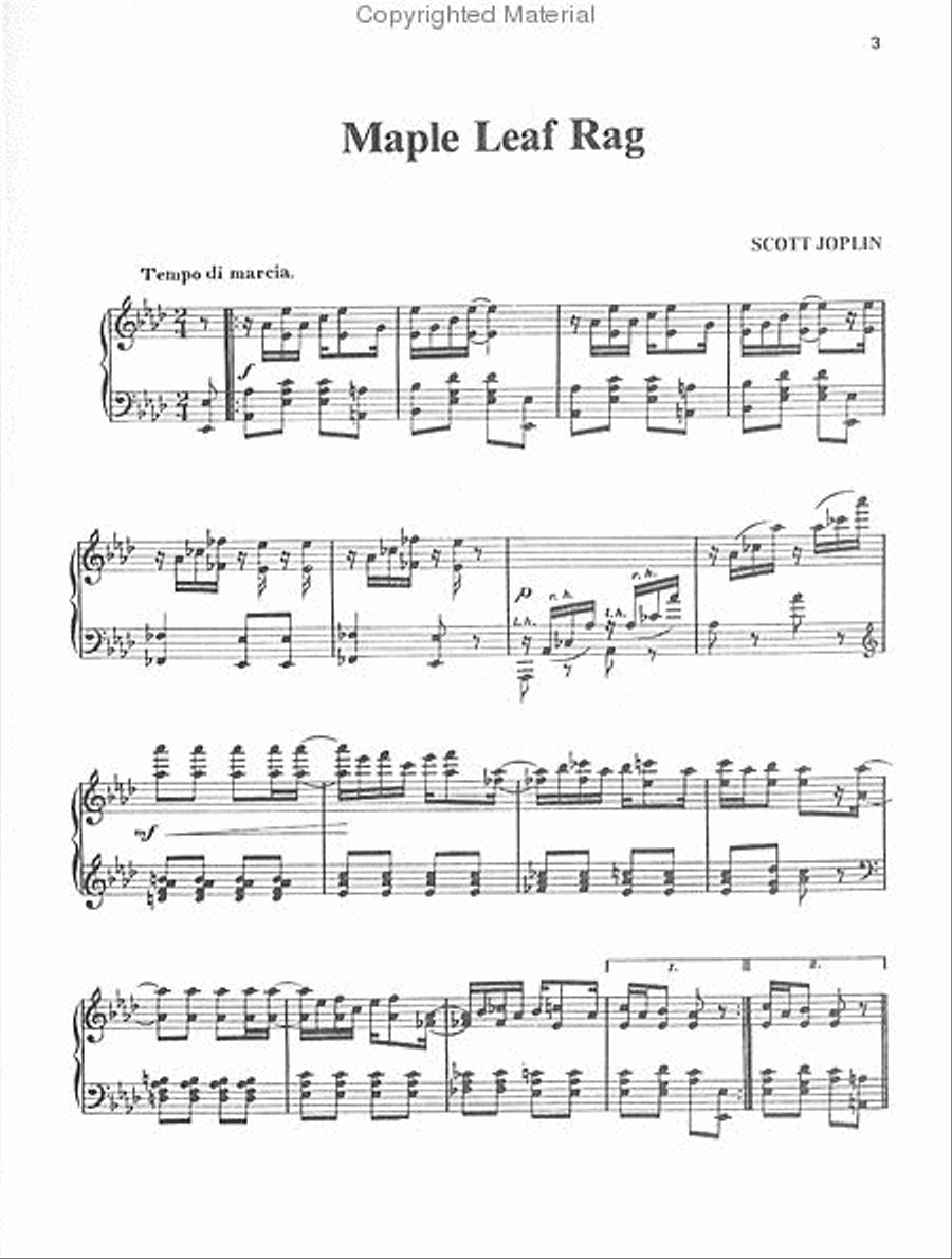 Scott Joplin Piano Music Scott Joplin Piano Music Piano Solo scores gallery preview page 2