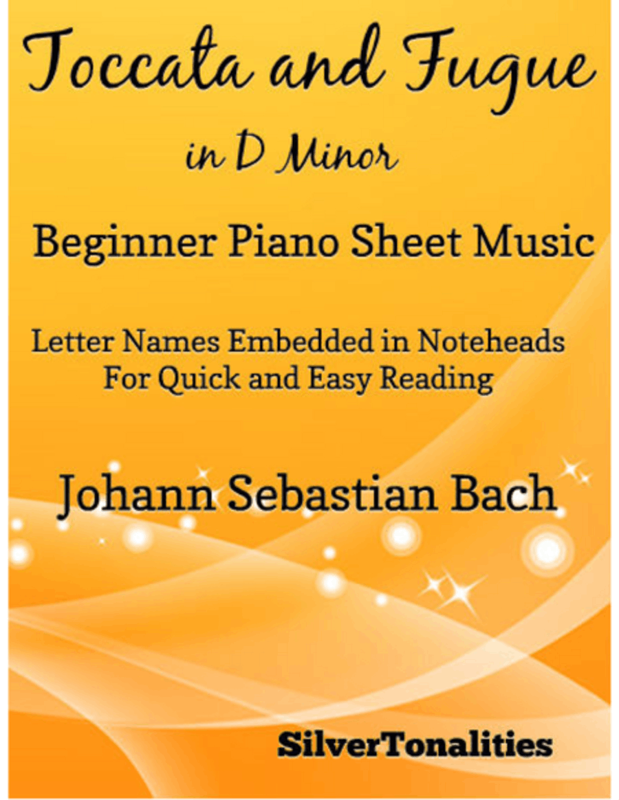 Toccata and Fugue in D Minor Beginner Piano Sheet Music Easy Piano scores gallery preview page 1