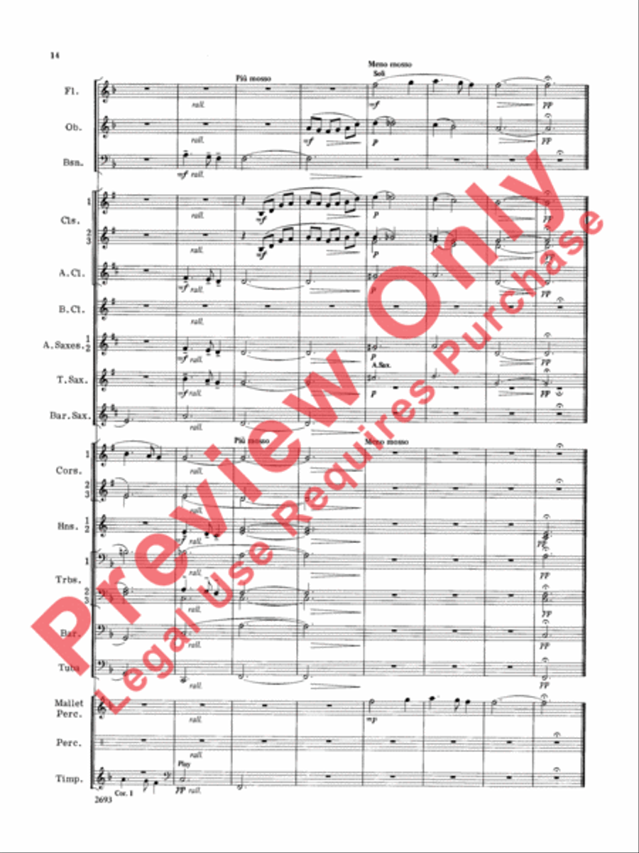 An Irish Interlude Concert Band scores gallery preview page 15
