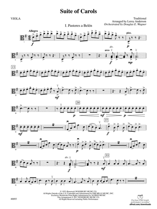 Suite of Carols: Viola
