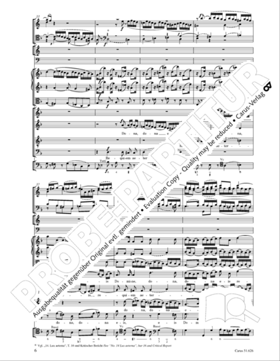 Missa longa in C major (Missa longa in C) 4-Part scores gallery preview page 18