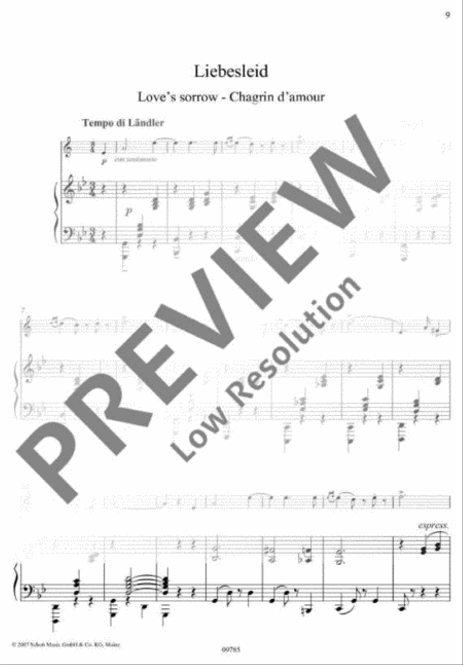 Love's Joy - Love's Sorrow Piano Accompaniment scores gallery preview page 12