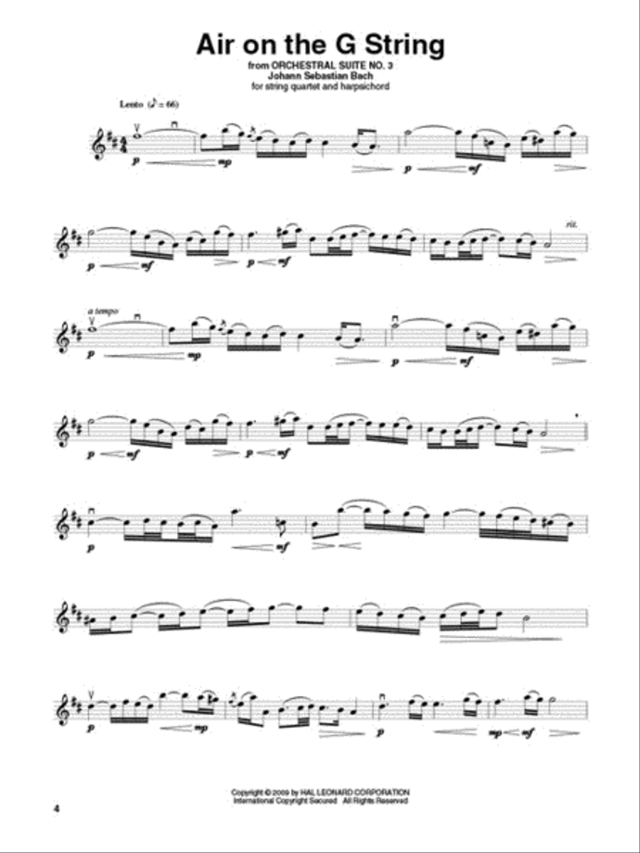 Wedding Classics Violin scores gallery preview page 3