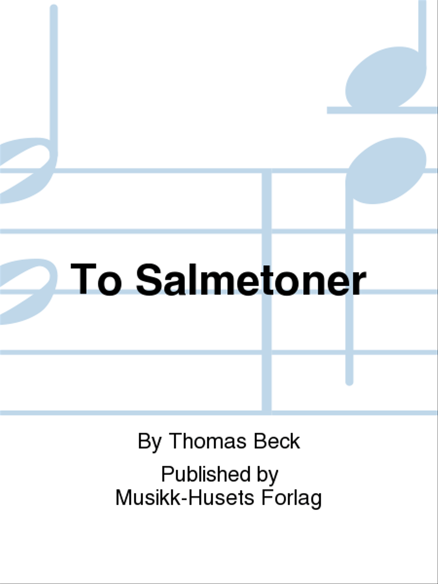 To Salmetoner To Salmetoner Mixed Choir scores gallery preview page 1