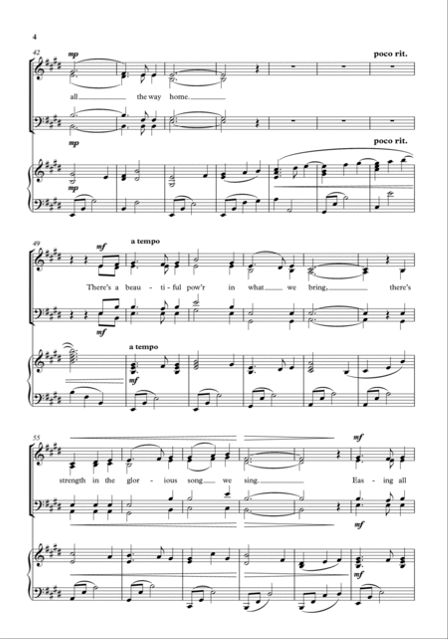 All the way home 4-Part scores gallery preview page 4