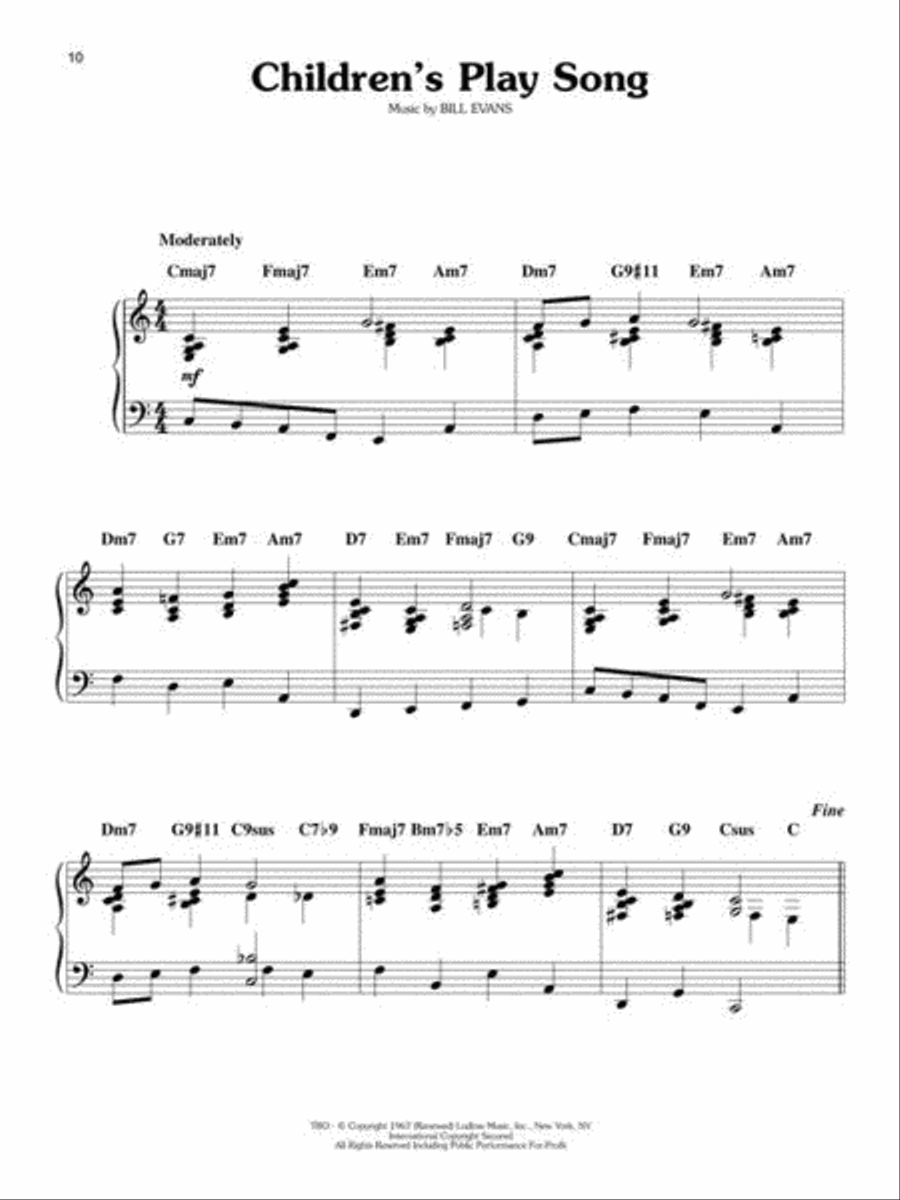 Bill Evans – 19 Arrangements for Solo Piano Piano Solo scores gallery preview page 8