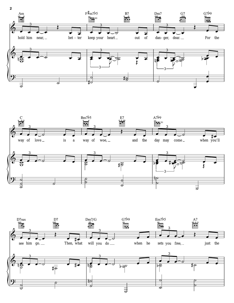 The Way Of Love The Way Of Love Piano, Vocal, Guitar scores gallery preview page 2