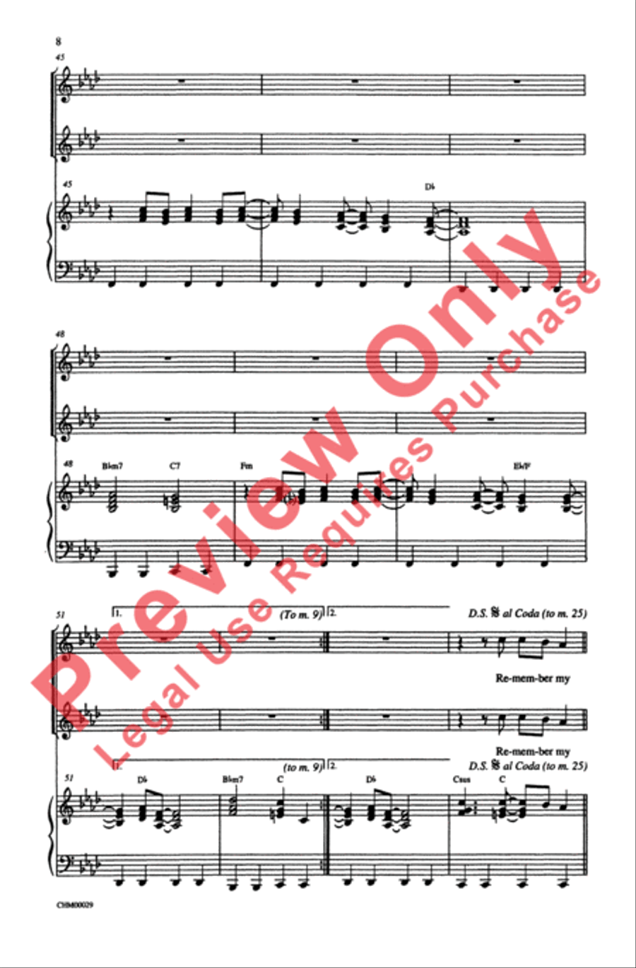 Fame 2-Part scores gallery preview page 7