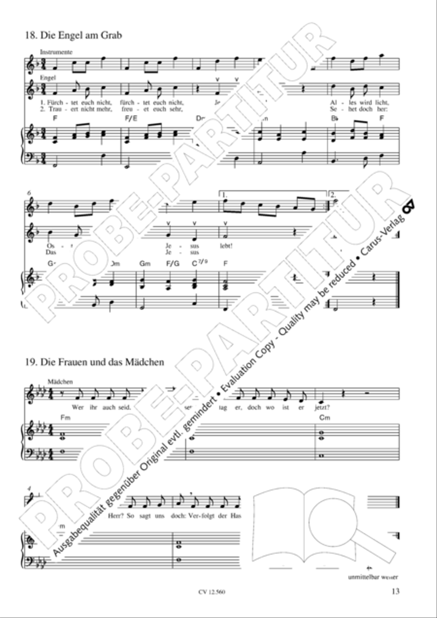 Das Tochterlein des Jairus Children's Choir scores gallery preview page 14
