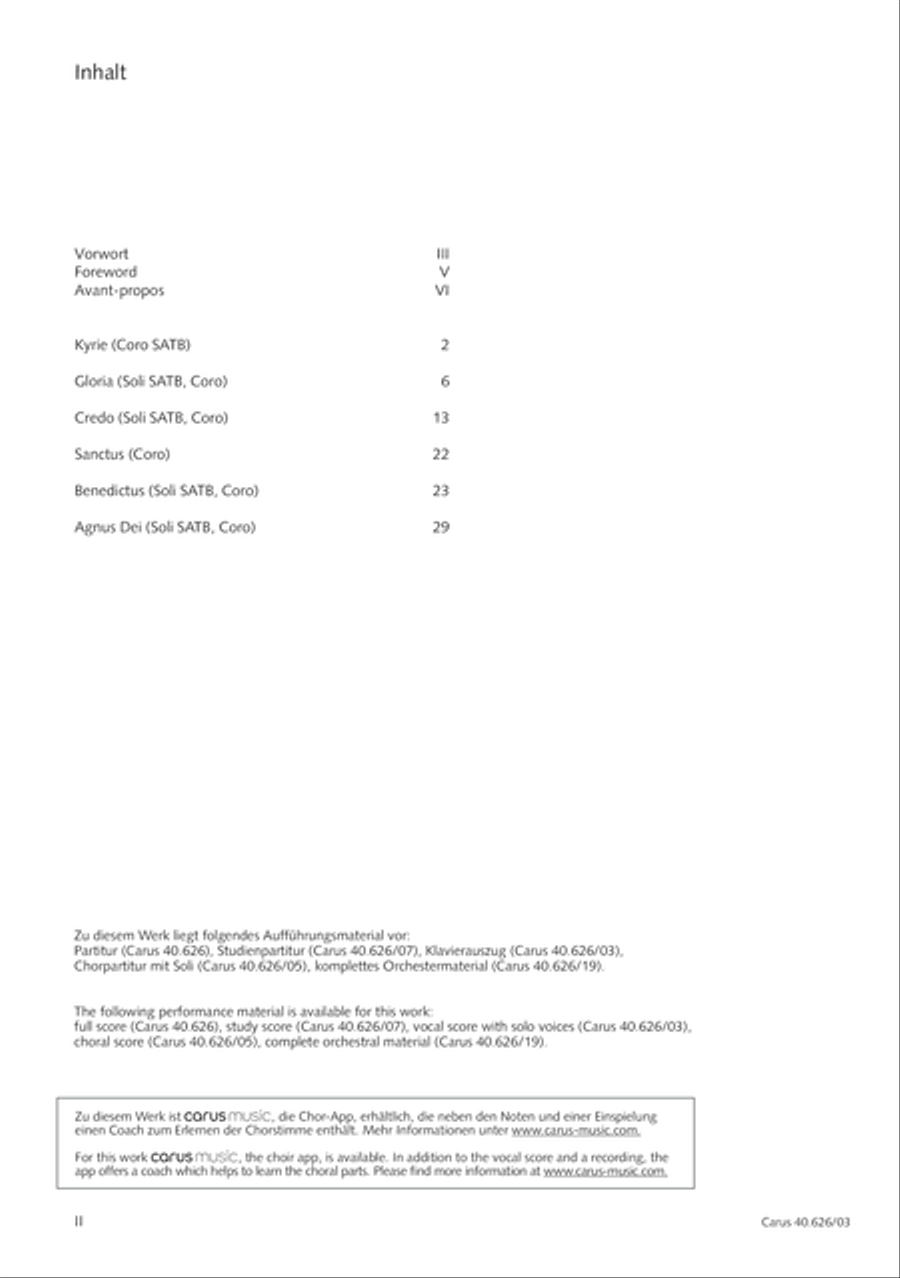 Mass in C Major 4-Part scores gallery preview page 3