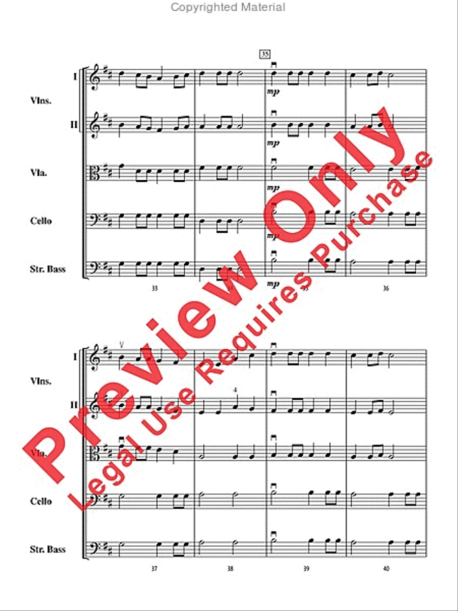 Airborne Heroes String Orchestra scores gallery preview page 6