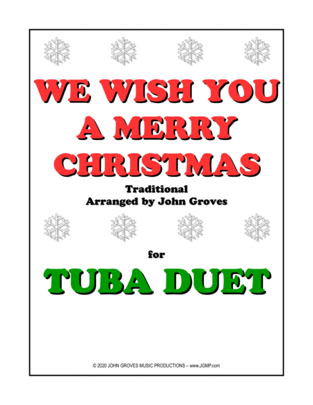 We Wish You A Merry Christmas -Tuba Duet image number null