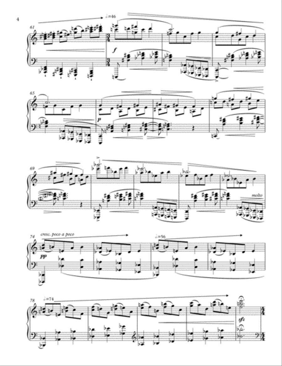 Nocturne No. 1 (2008 rev. 2015) Piano Solo scores gallery preview page 4