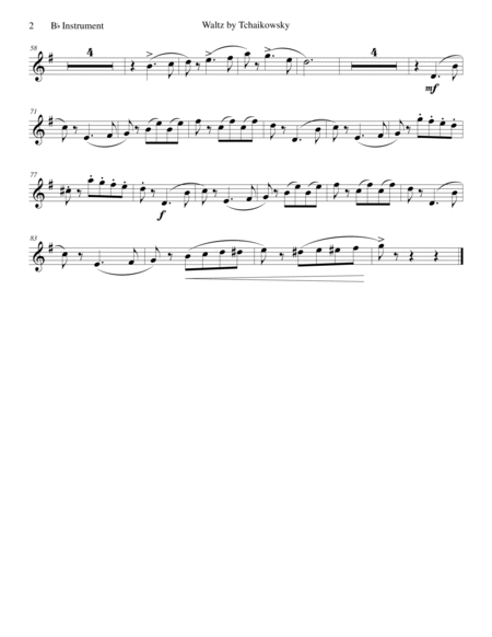 Waltz from "Album for the Young" for Bb Instrument and Piano image number null