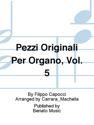 Pezzi Originali Per Organo, Vol. 5