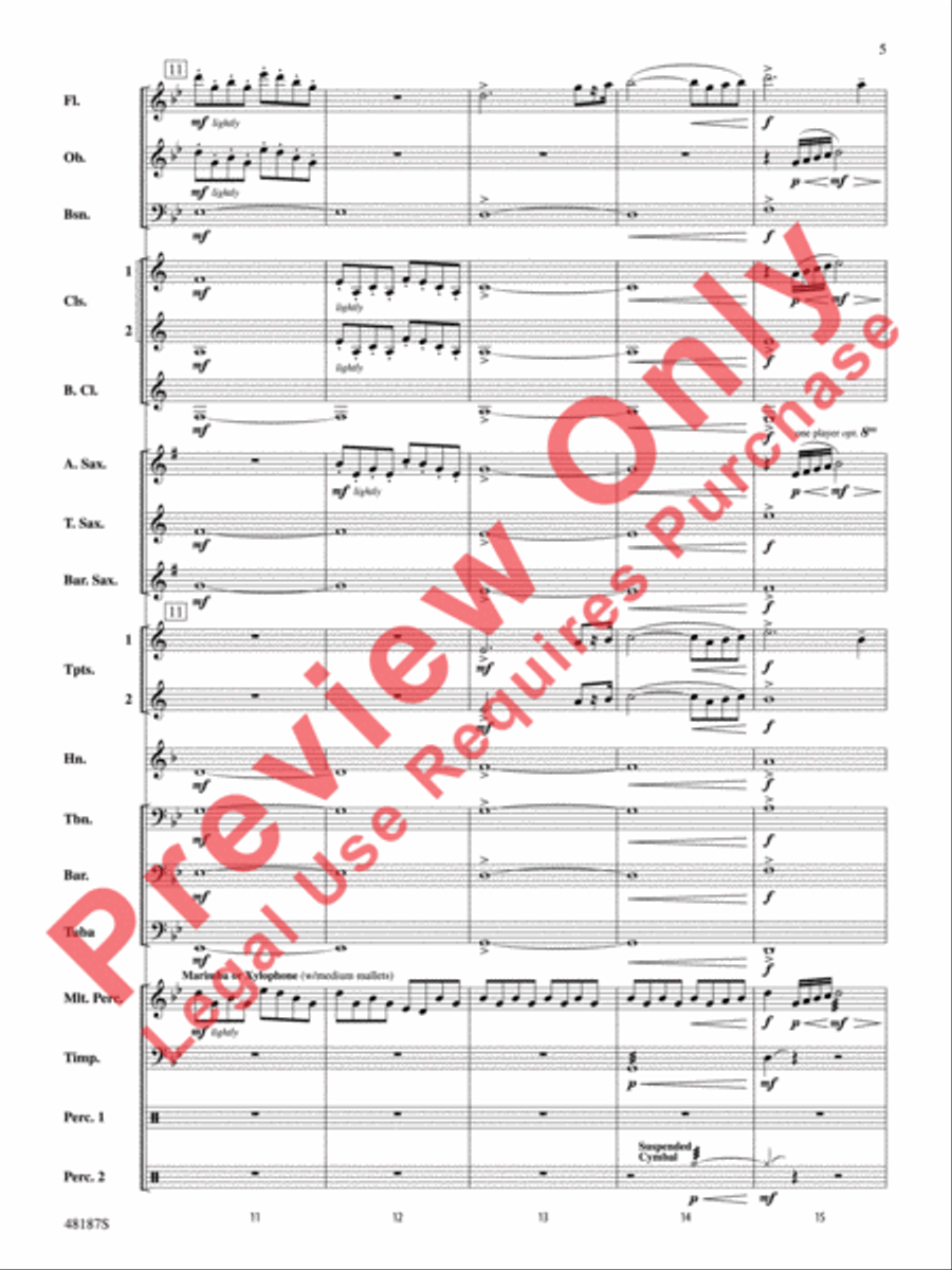 Fortaleza Concert Band scores gallery preview page 6