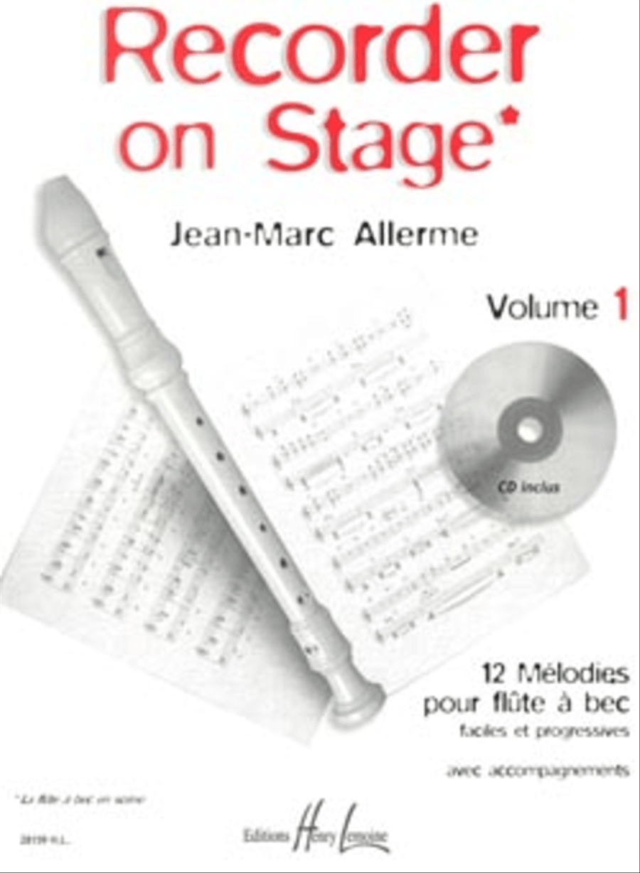 Recorder on stage - Volume 1 Recorder scores gallery preview page 1