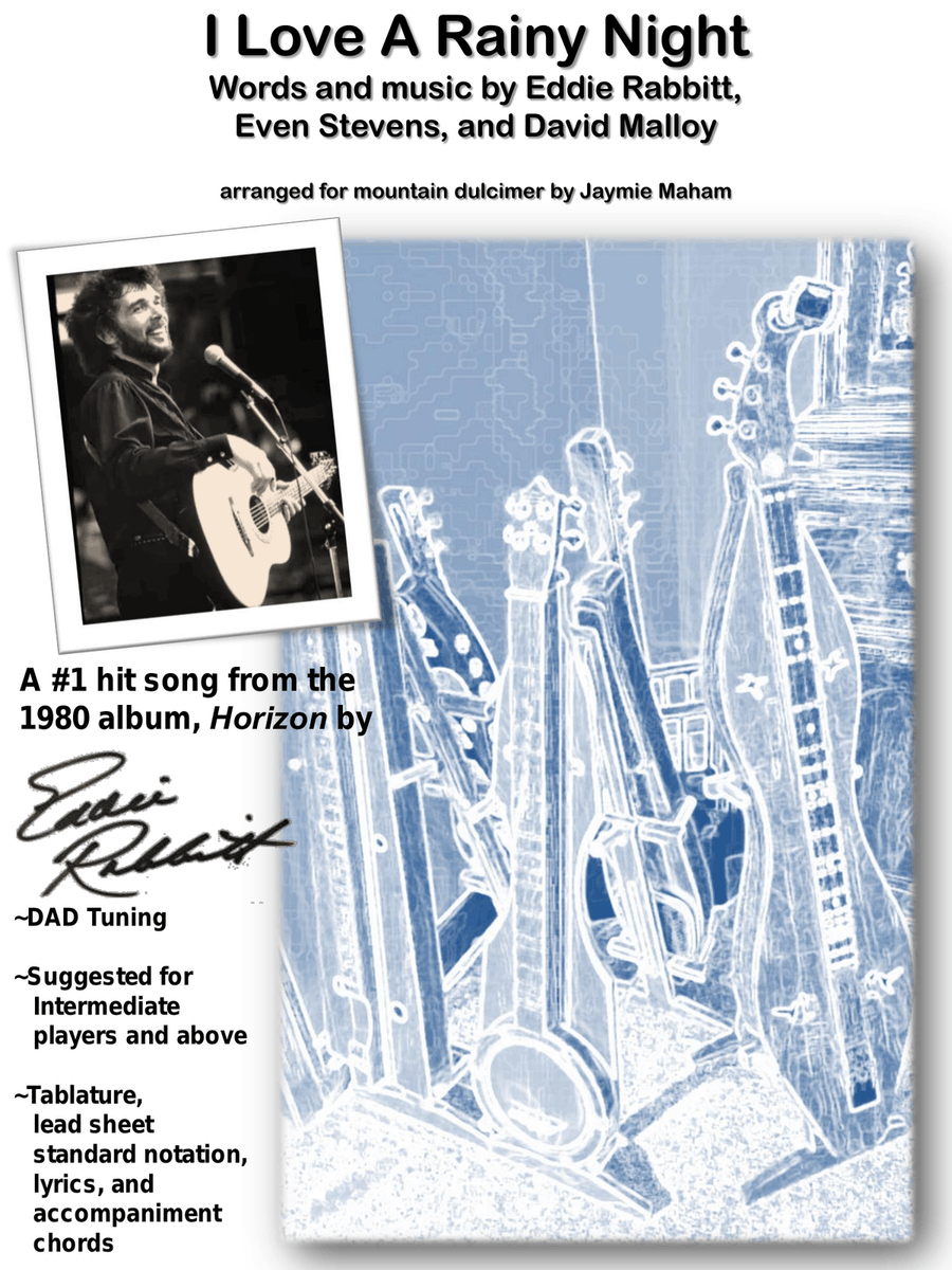 I Love A Rainy Night Dulcimer scores gallery preview page 1