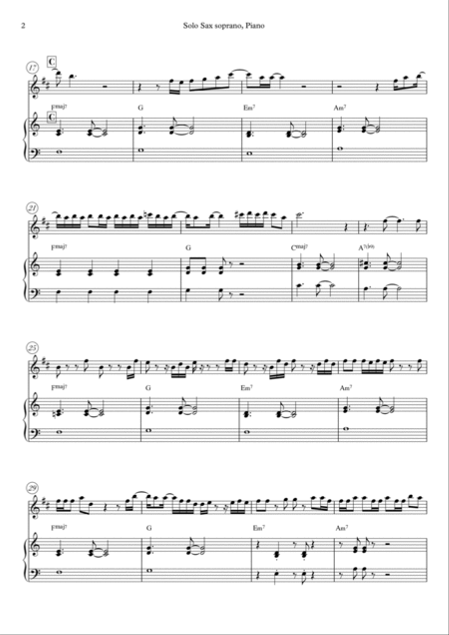 Leave The Door Open Woodwind Ensemble scores gallery preview page 3