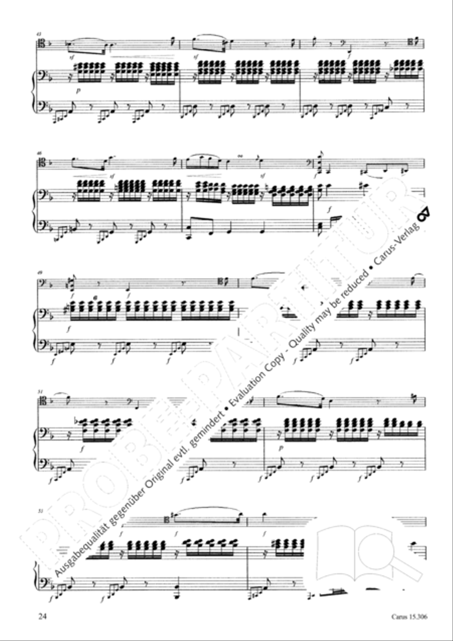 Grand Duo fur Violoncello und Klavier String Duet scores gallery preview page 25