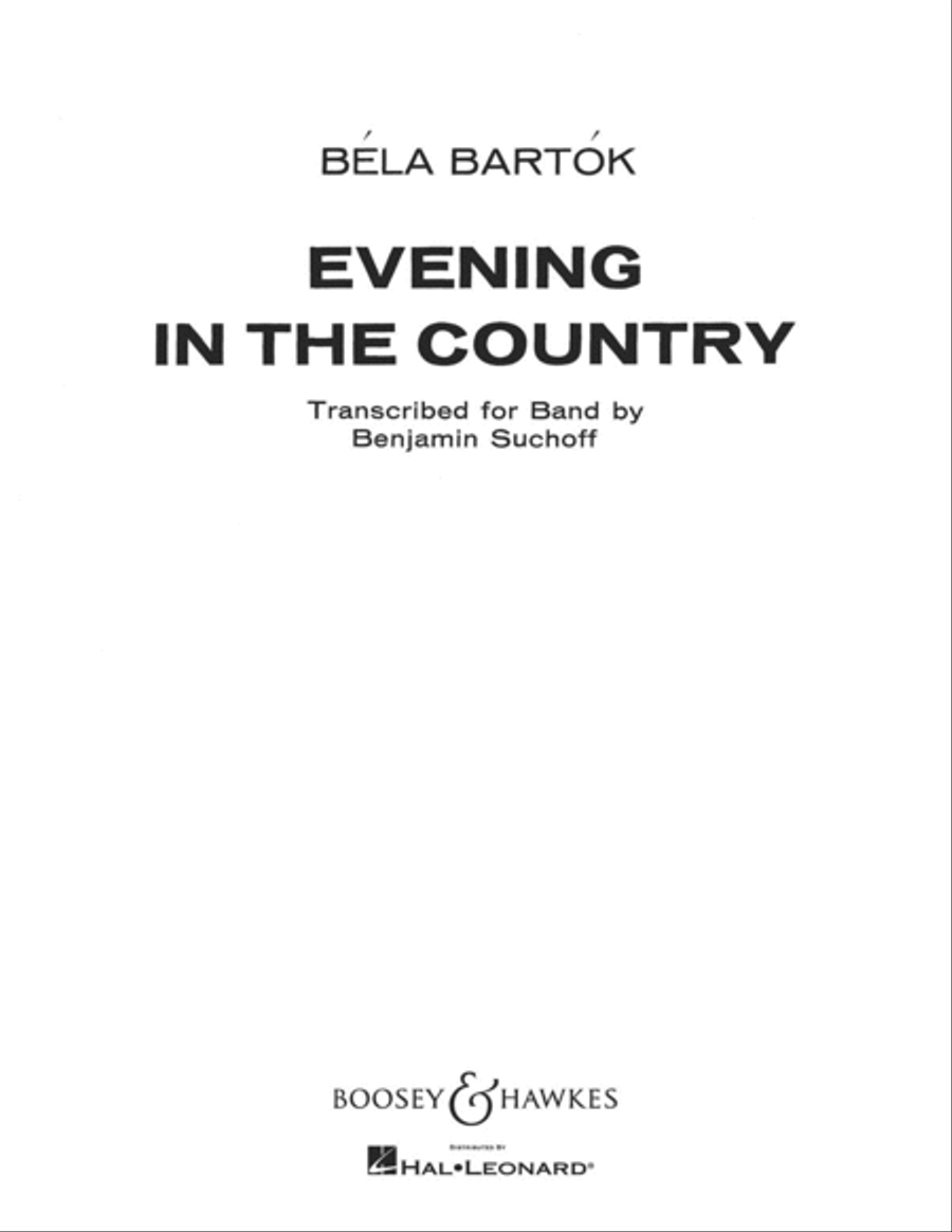 Evening in the Country Concert Band scores gallery preview page 1