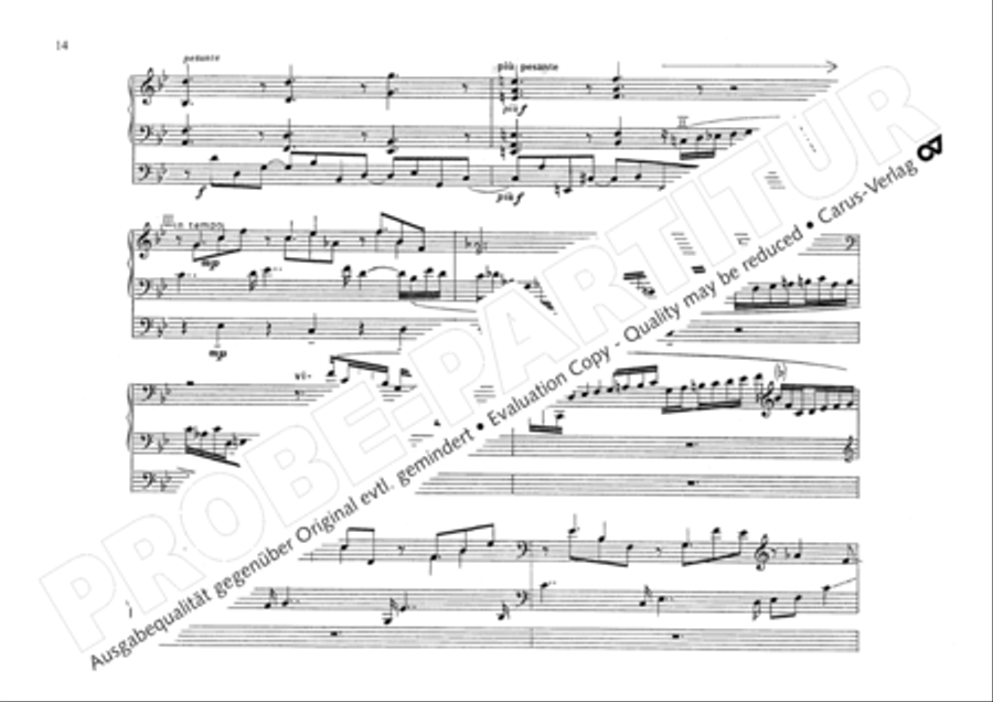 O God, from heaven look on us (Ach Gott, vom Himmel sieh darein) Organ scores gallery preview page 17