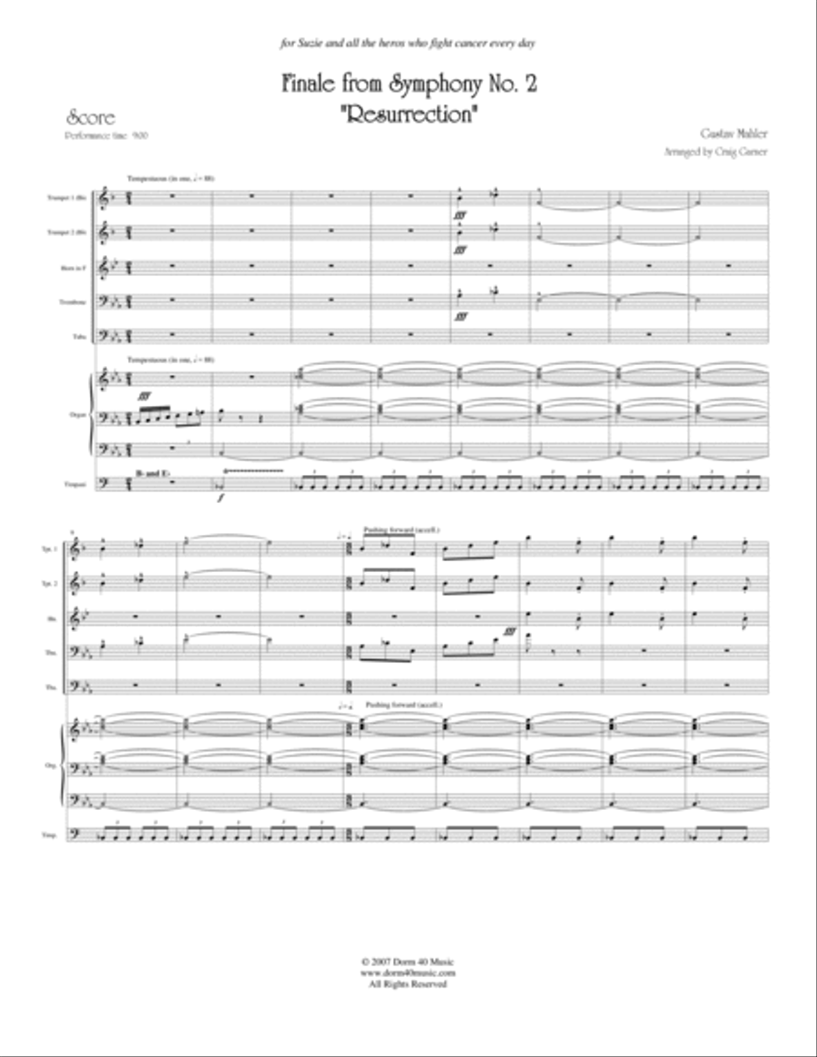 Finale, from Symphony No. 2 