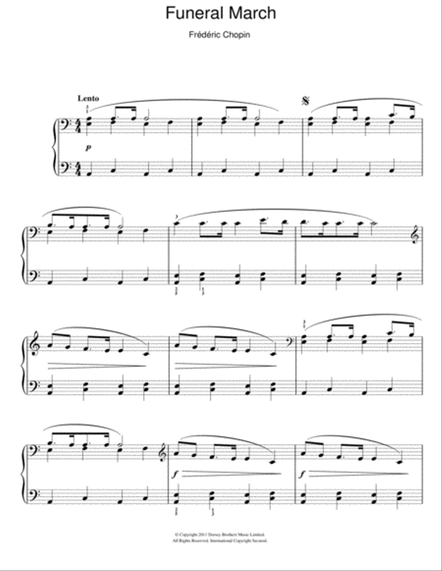 Sonata No. 2 In Bb Minor, Op. 35 (Funeral March) Voice scores gallery preview page 1