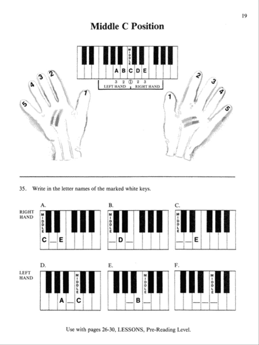 David Carr Glover Method for Piano Theory Piano Method scores gallery preview page 5