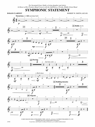 Symphonic Statement: B-flat Bass Clarinet